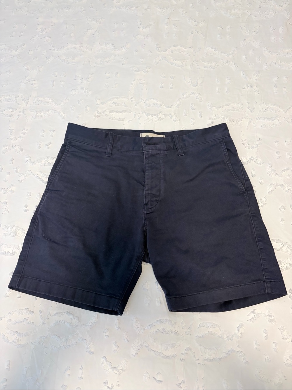 Madewell Men's Dark Navy Flat Front Chino Shorts